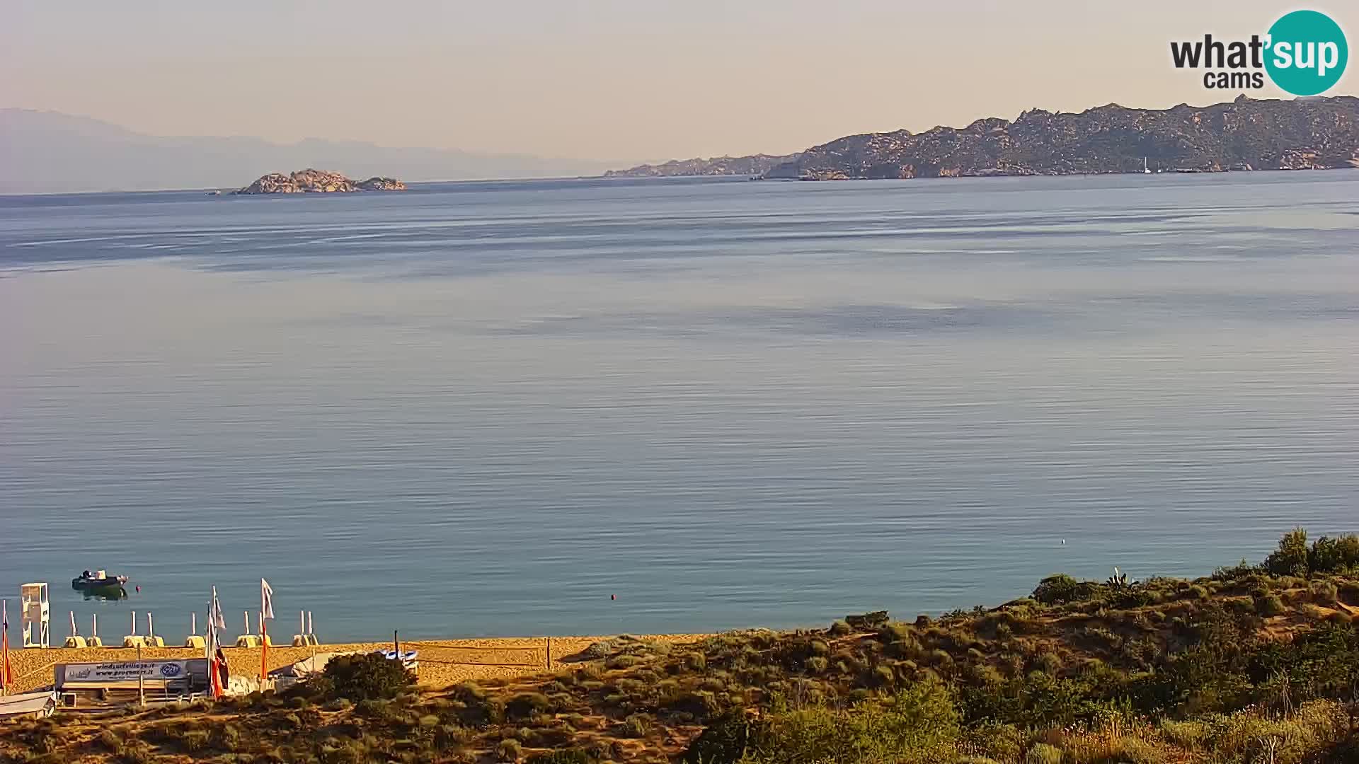 Livecam Porto Pollo plage Sardaigne webcam