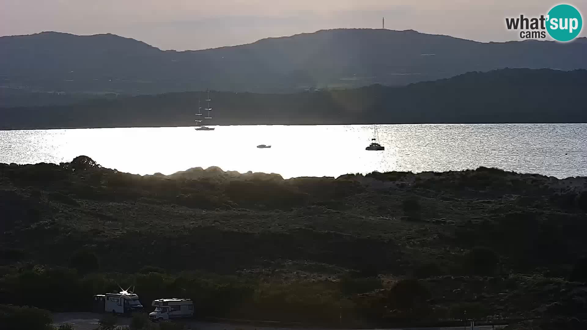 Camera en vivo Porto Pollo playa Cerdeña