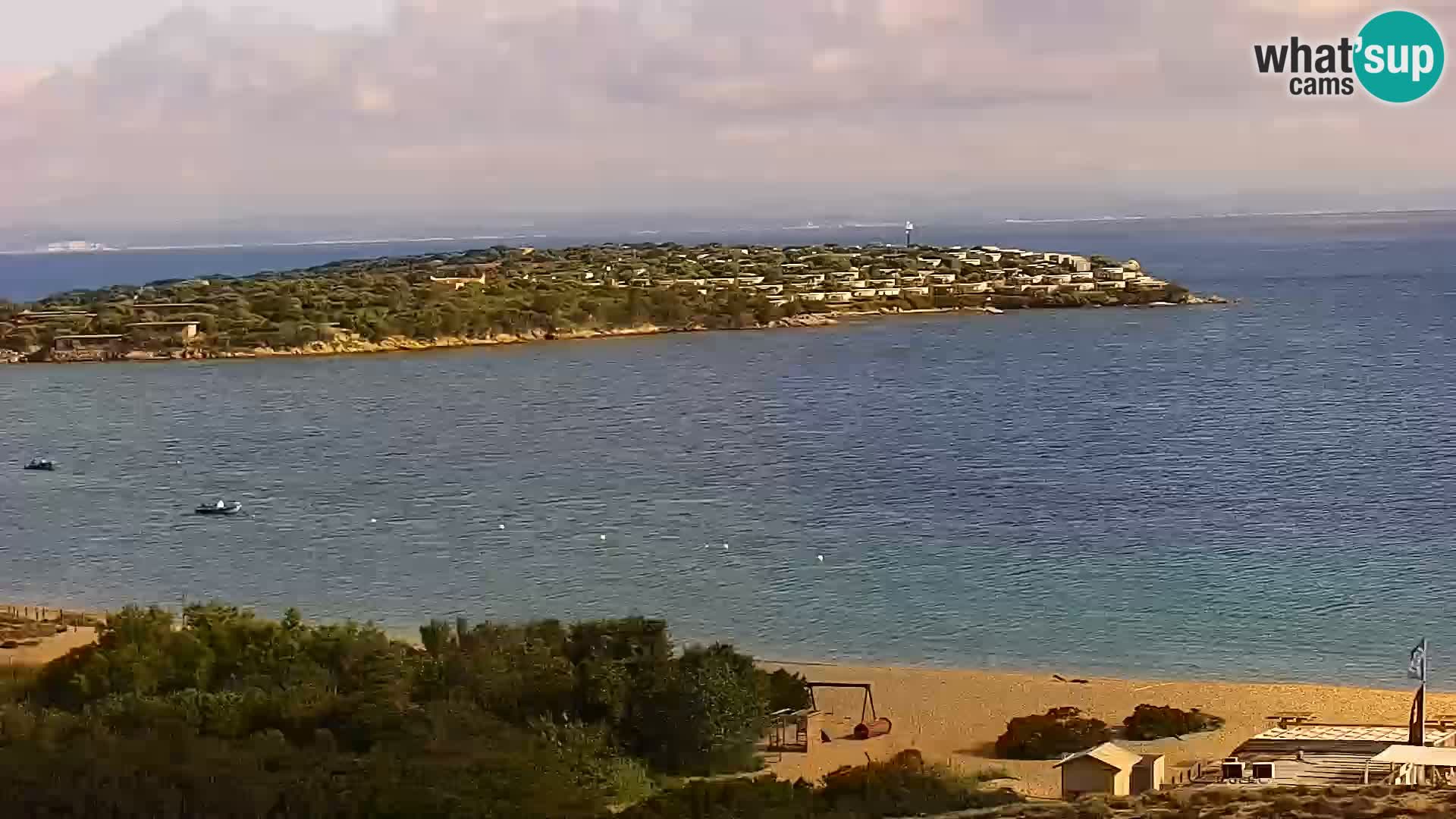 Spletna kamera plaža Porto Pollo Sardinija v živo
