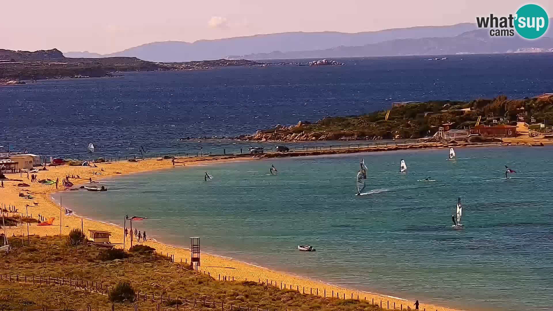 Live webcam Porto Pollo beach Sardinia livecam