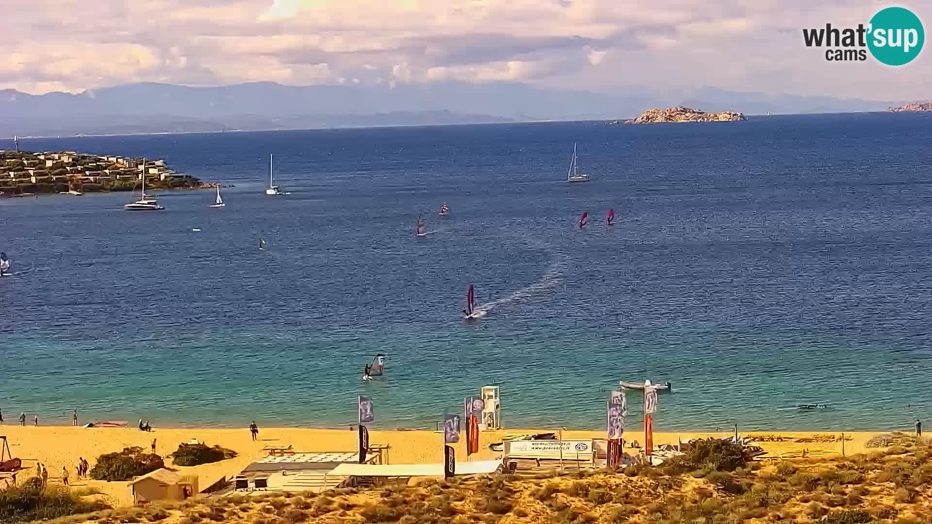 Live webcam Porto Pollo beach Sardinia livecam