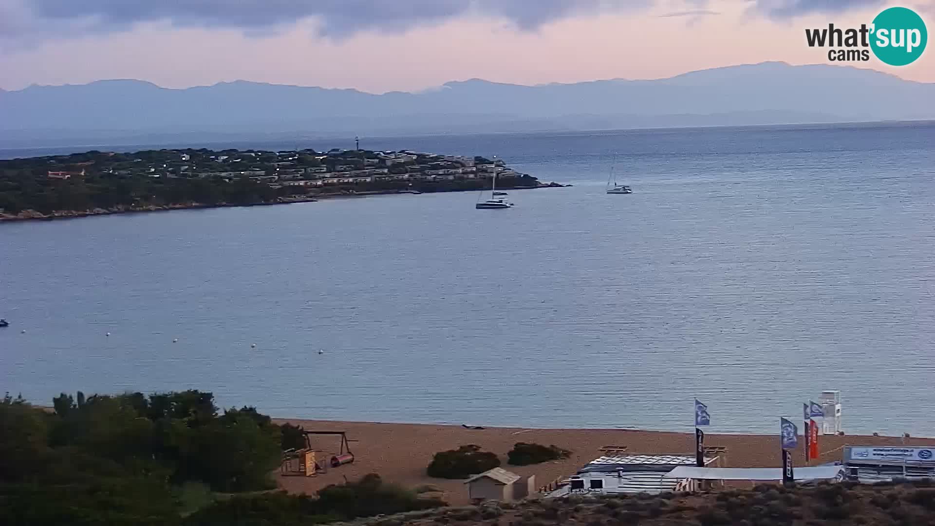 Live webcam Porto Pollo beach Sardinia livecam