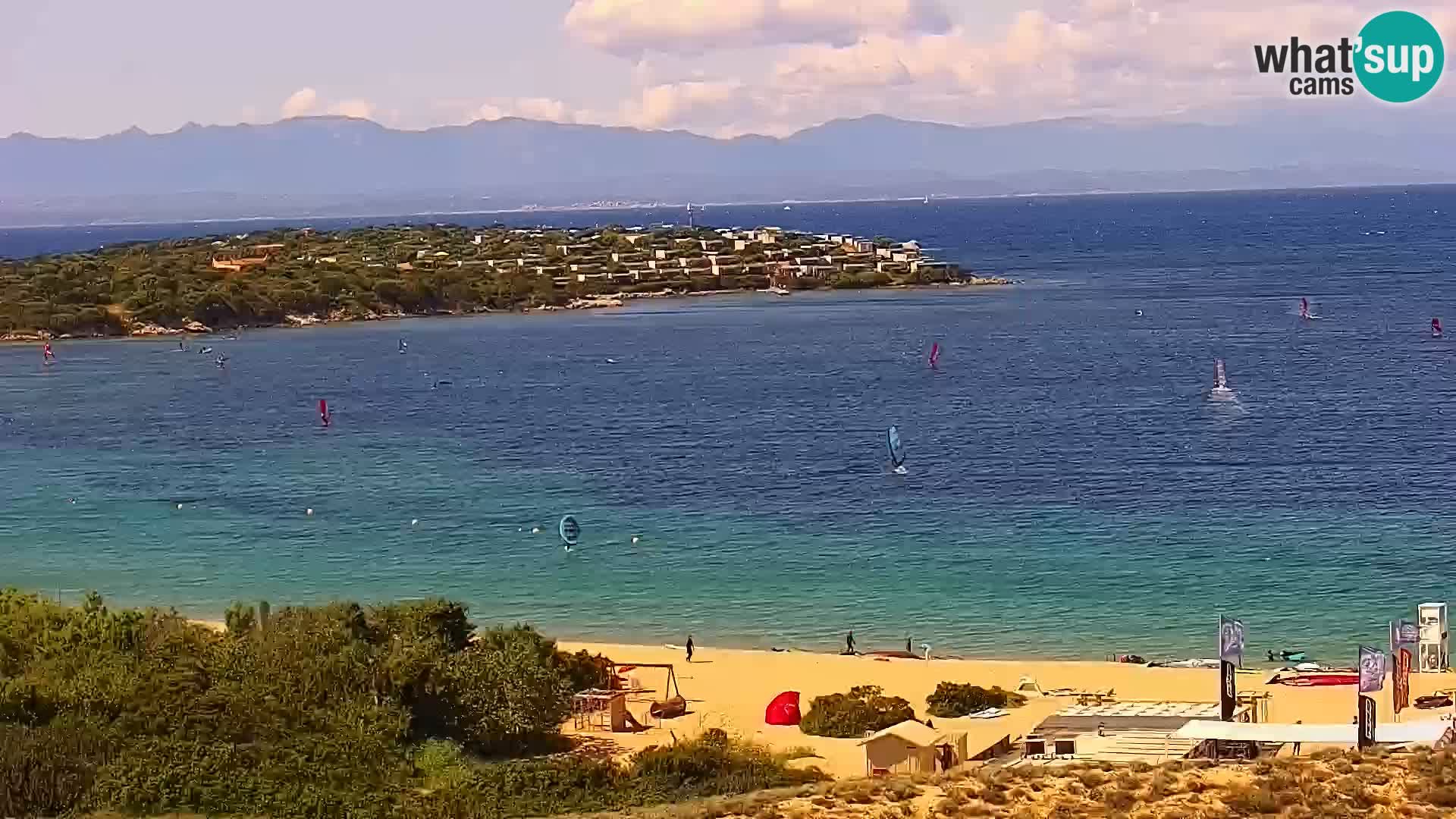 Live webcam Porto Pollo beach Sardinia livecam