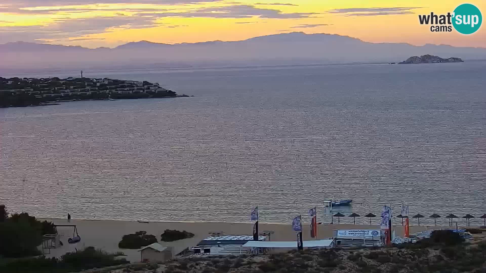 Live webcam Porto Pollo beach Sardinia livecam
