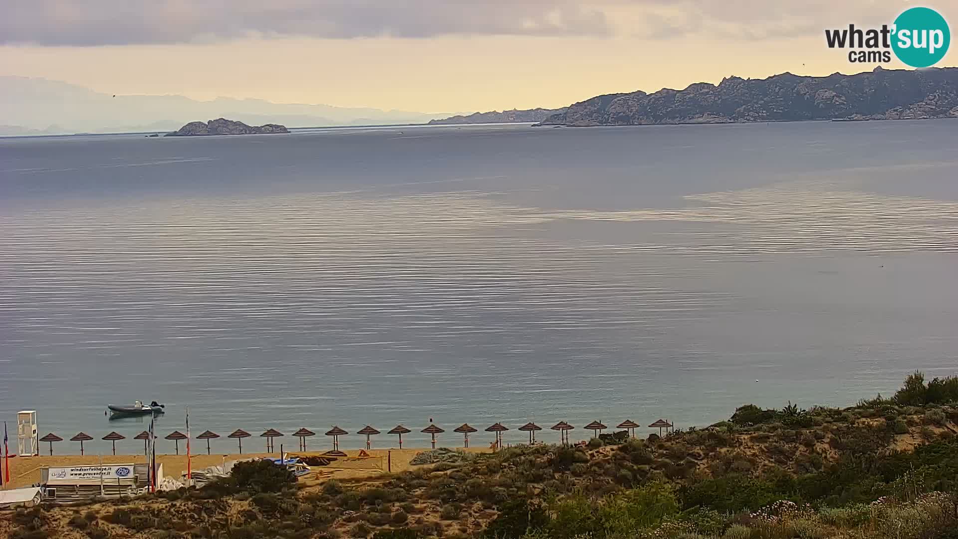 Live webcam Porto Pollo beach Sardinia livecam