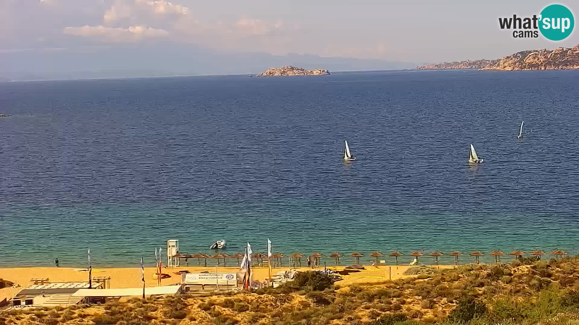 Live webcam Porto Pollo beach Sardinia livecam