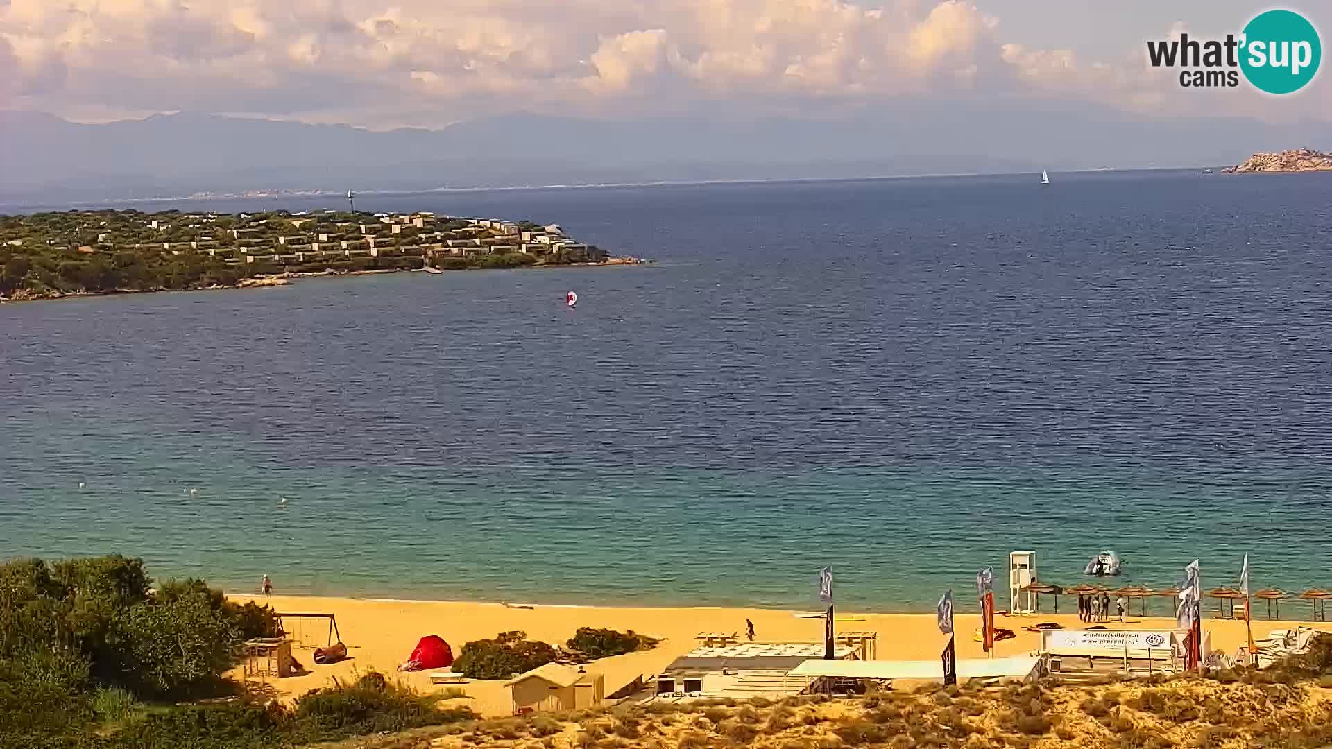 Live webcam Porto Pollo beach Sardinia livecam