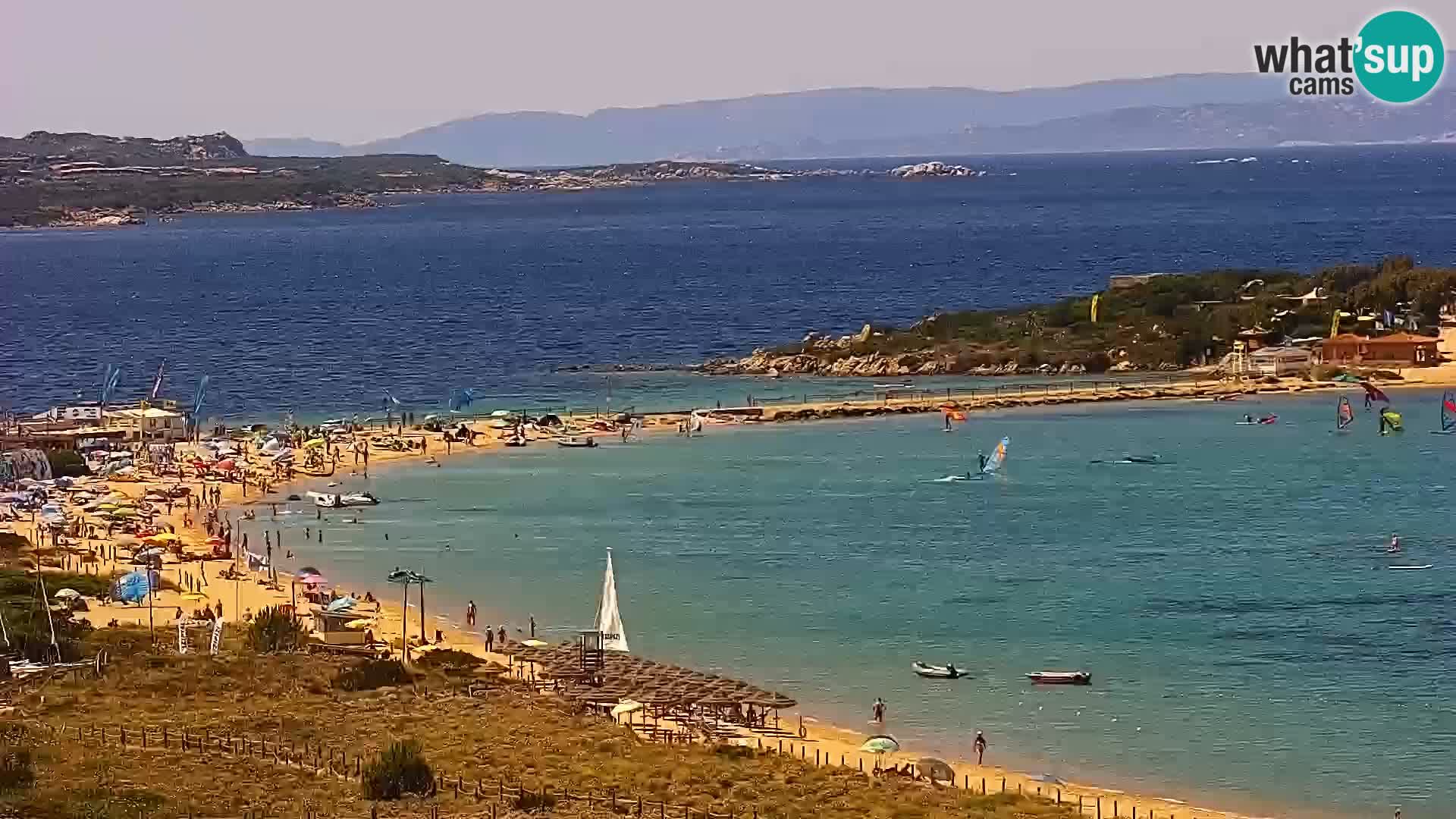 Livecam Porto Pollo plage Sardaigne webcam