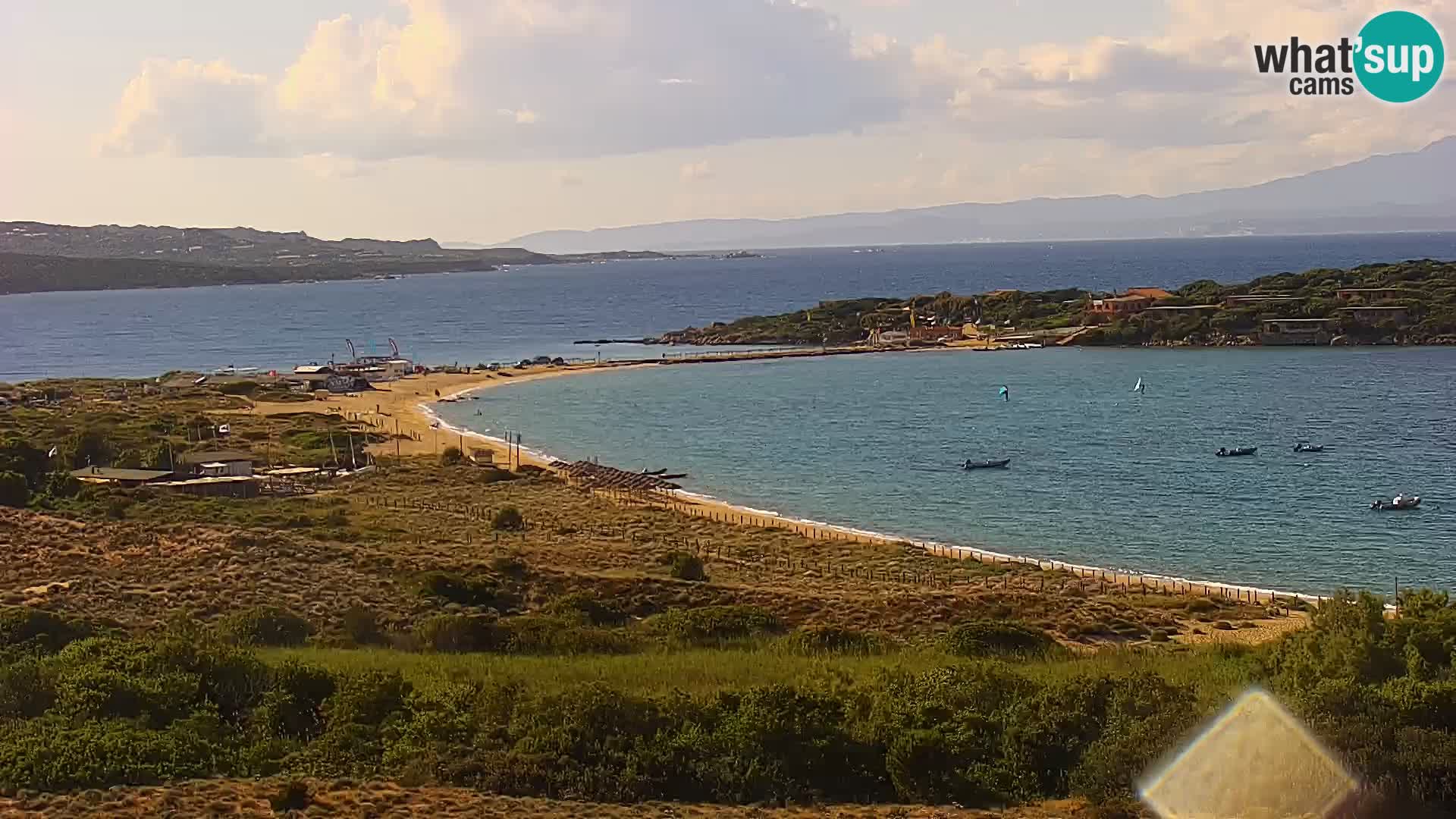 Live webcam Porto Pollo beach Sardinia livecam
