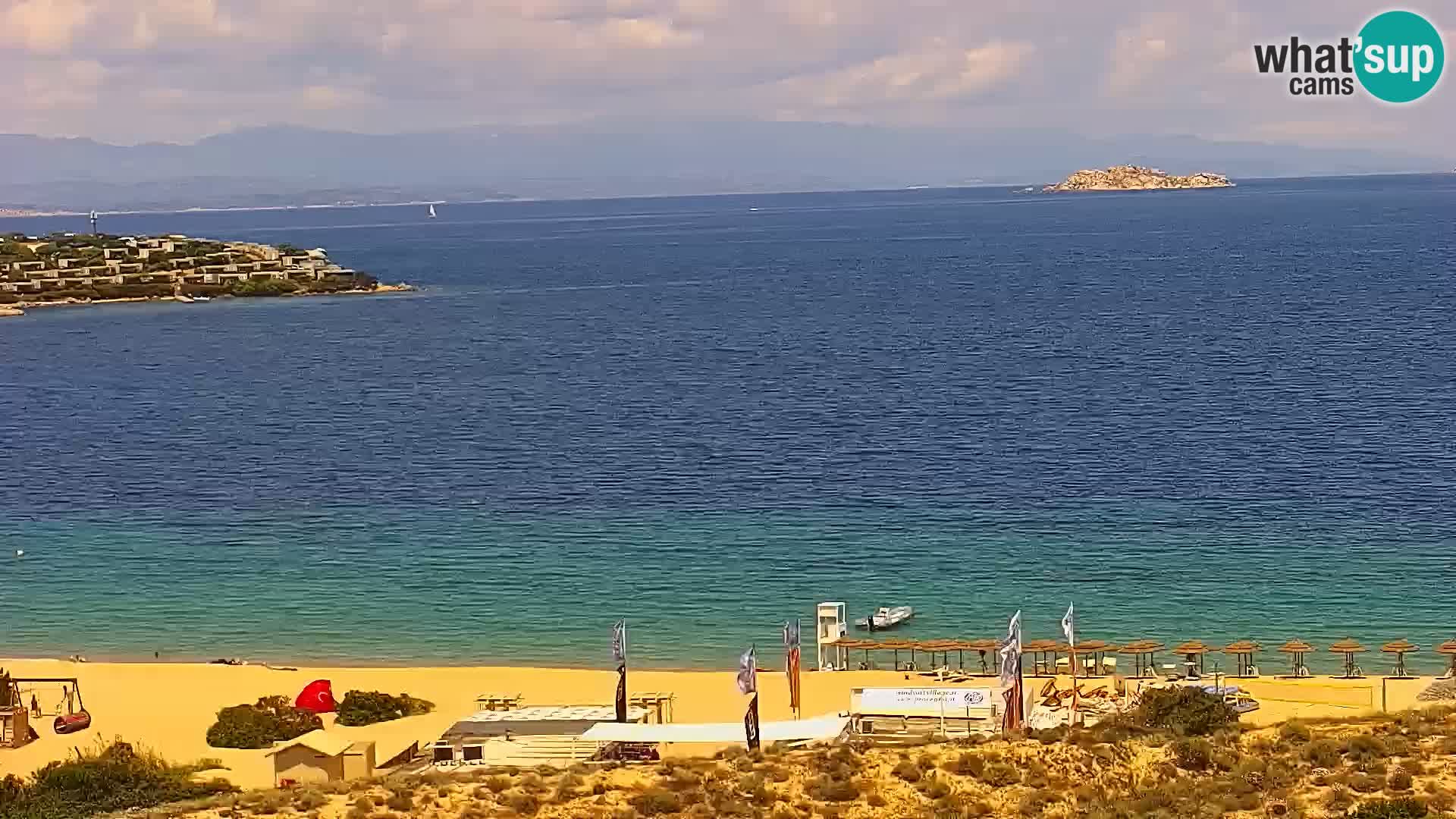 Webcam Strand Porto Pollo Sardinien live kamera
