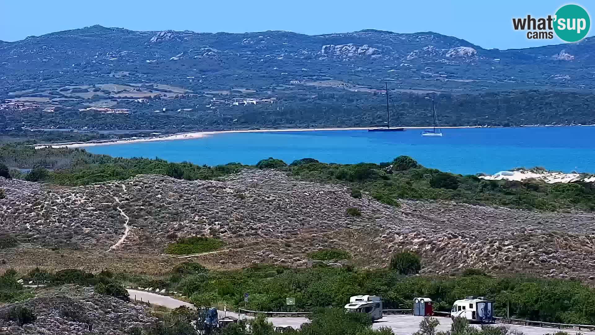 Livecam Porto Pollo plage Sardaigne webcam
