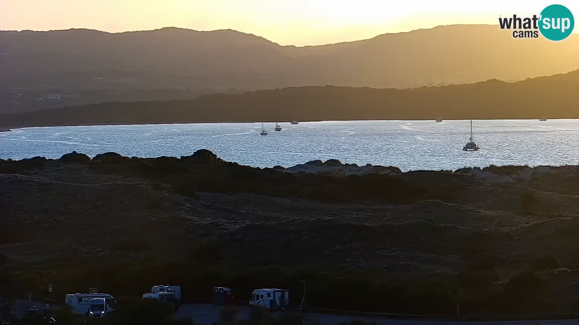 Spletna kamera plaža Porto Pollo Sardinija v živo