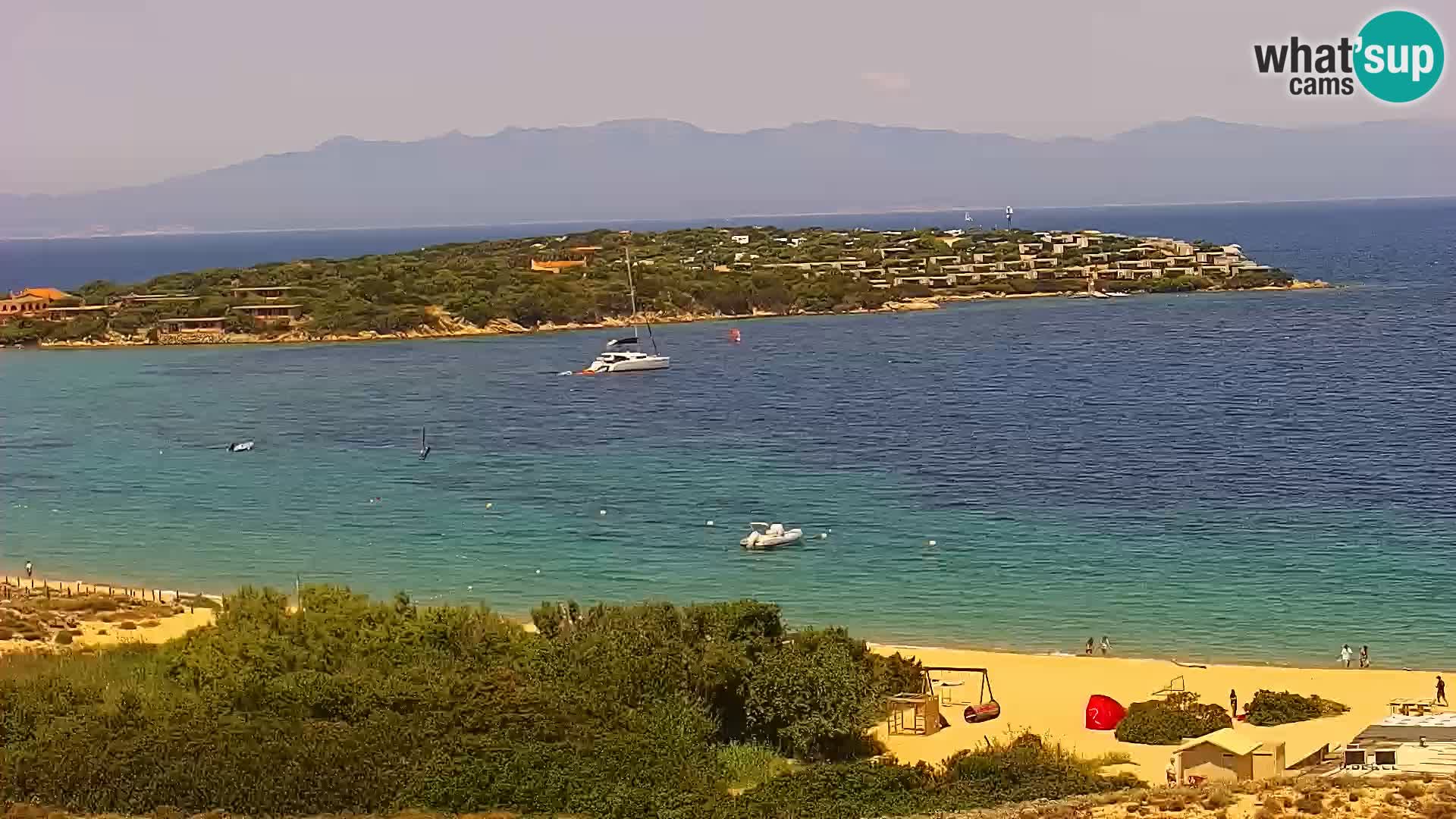 Livecam Porto Pollo plage Sardaigne webcam