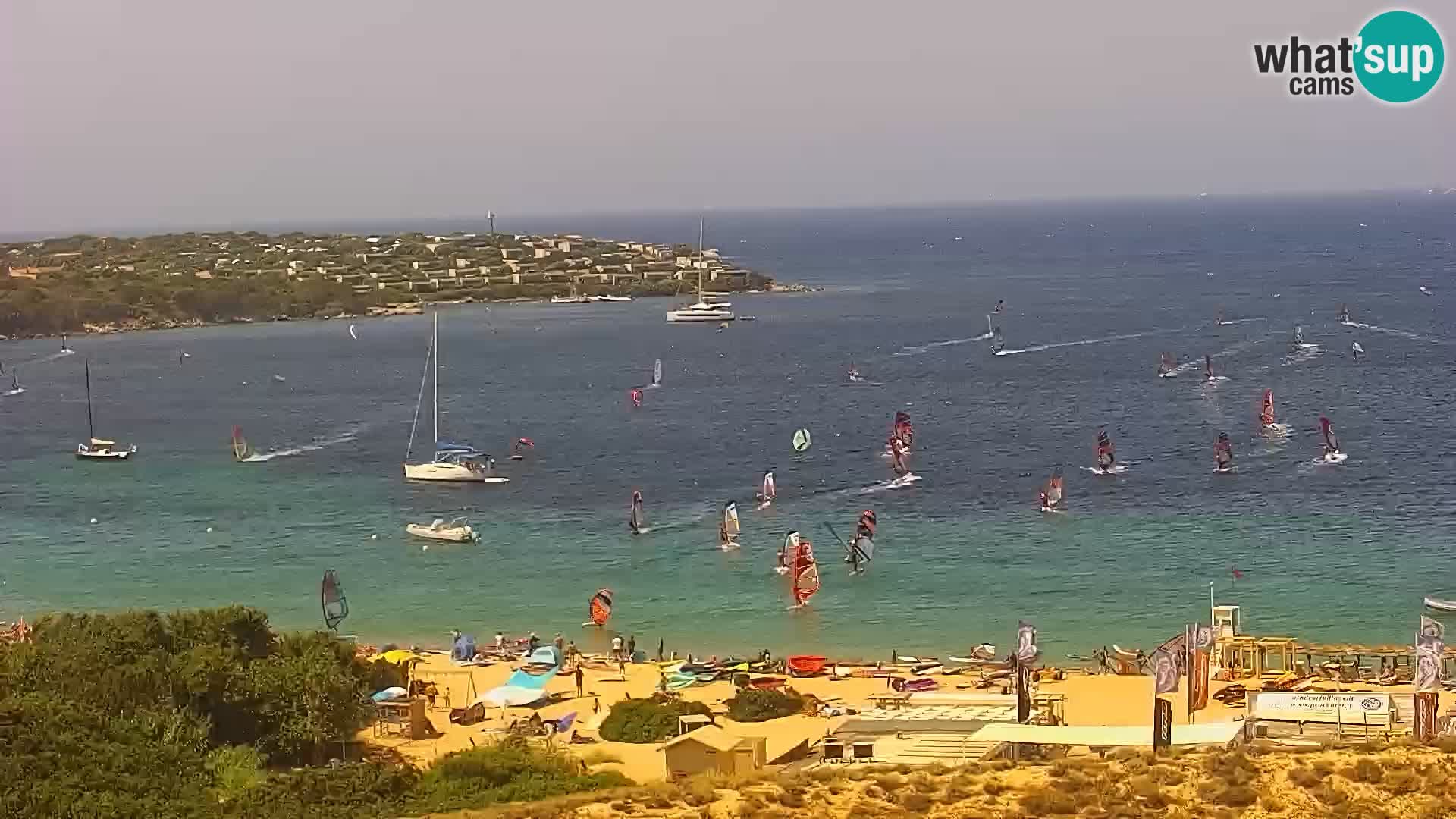 Livecam Porto Pollo plage Sardaigne webcam