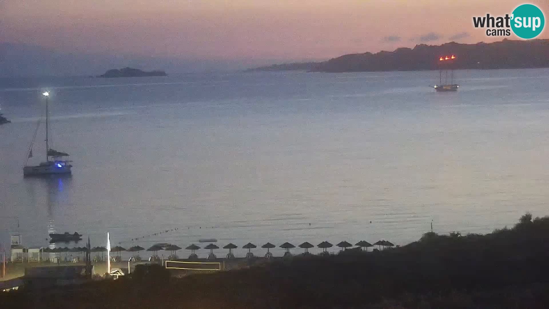 Webcam Strand Porto Pollo Sardinien live kamera