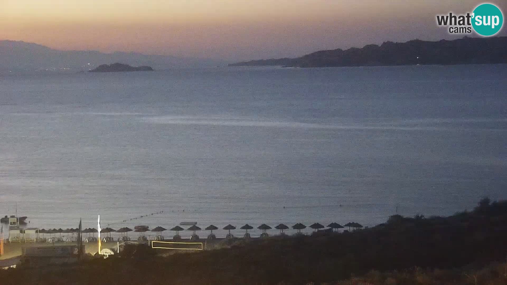 Camera en vivo Porto Pollo playa Cerdeña