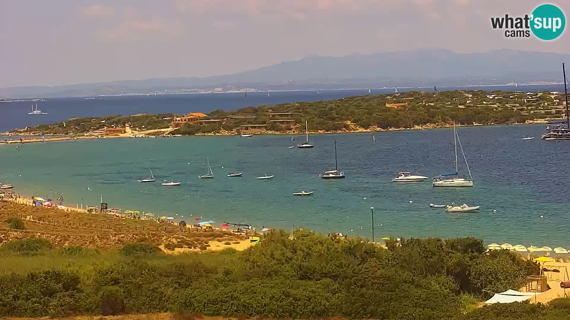 Webcam Strand Porto Pollo Sardinien live kamera