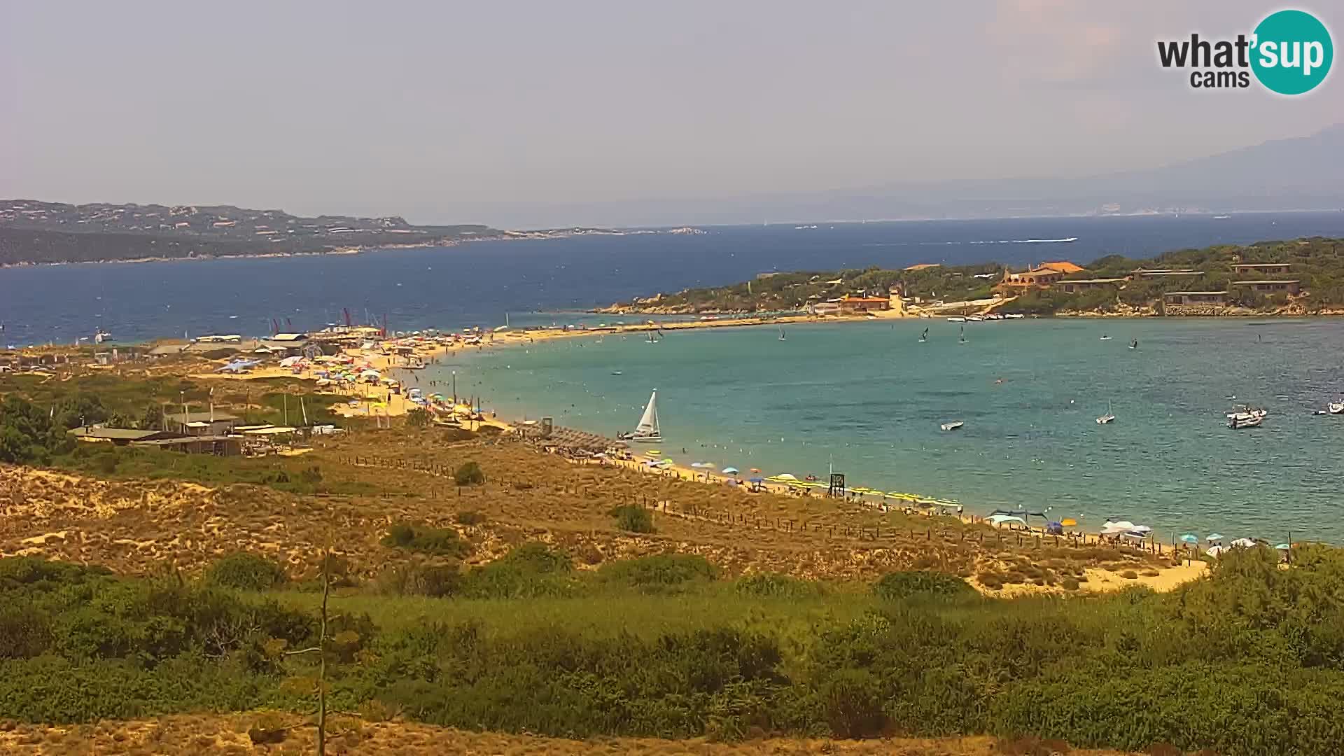 Livecam Porto Pollo plage Sardaigne webcam