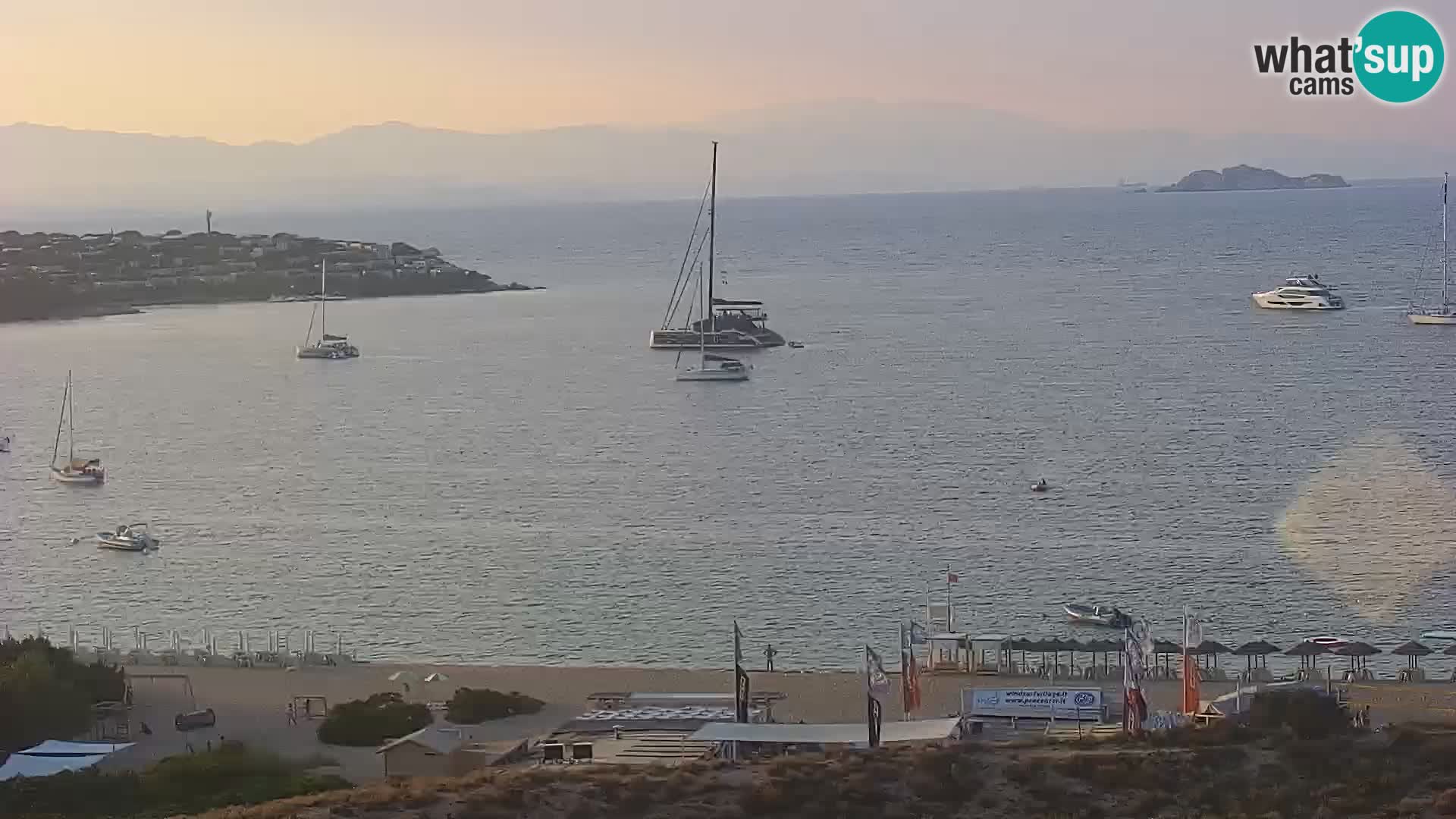 Webcam Strand Porto Pollo Sardinien live kamera