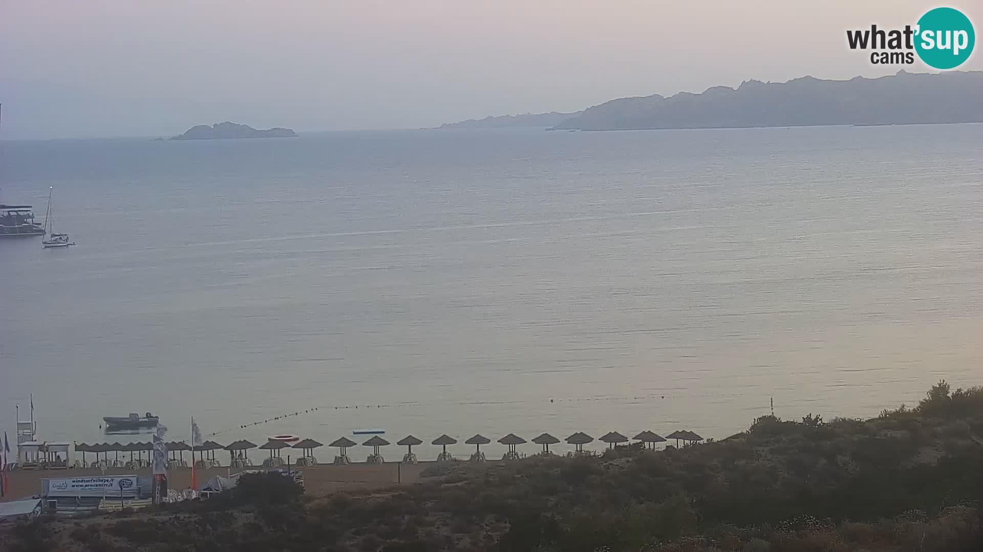 Camera en vivo Porto Pollo playa Cerdeña