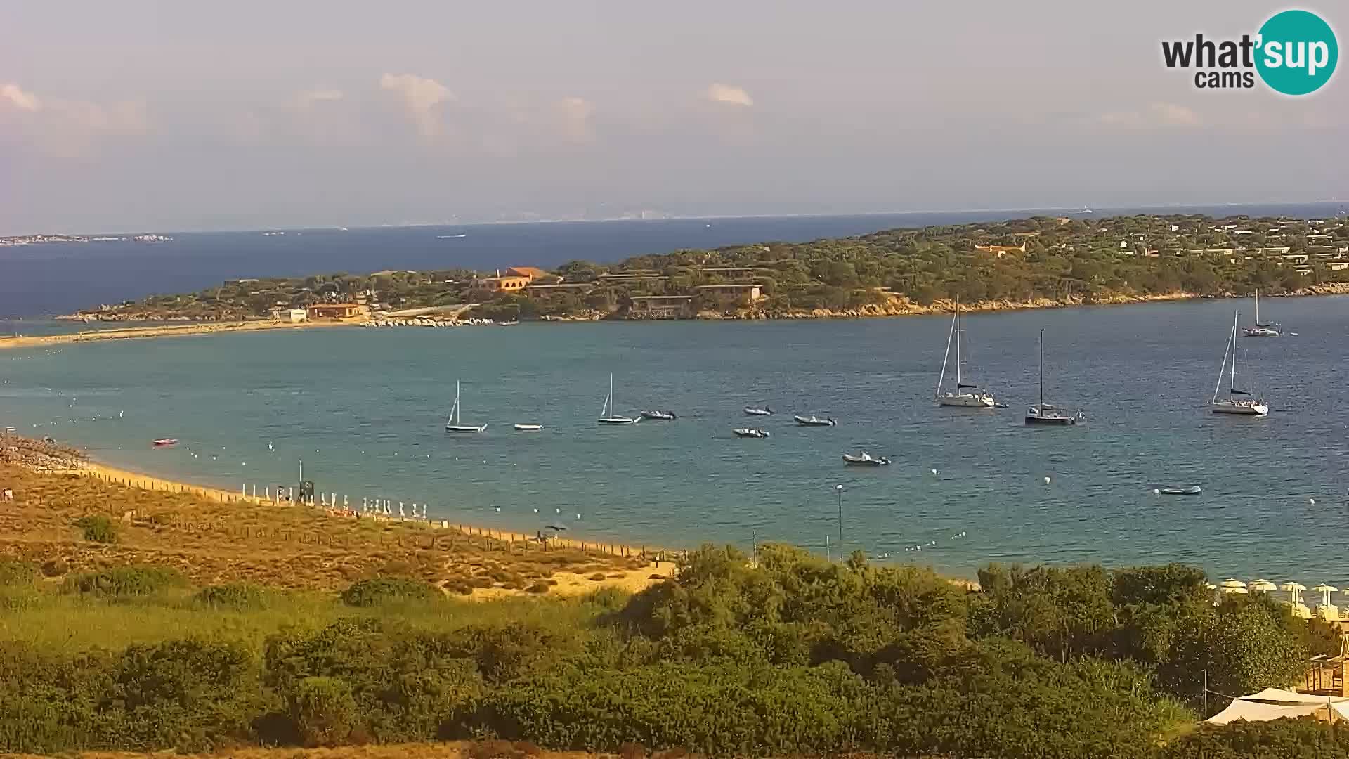 Livecam Porto Pollo plage Sardaigne webcam