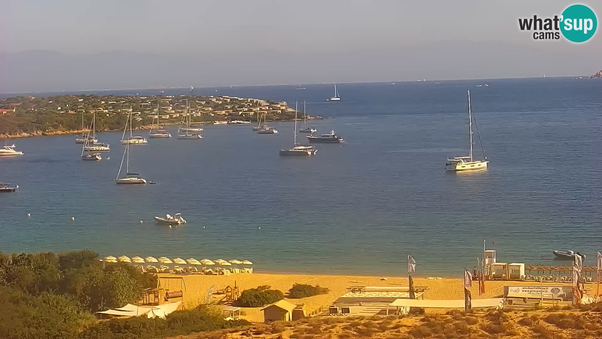 Livecam Porto Pollo plage Sardaigne webcam
