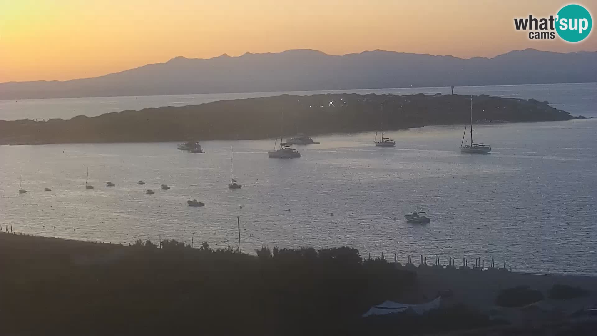 Webcam Strand Porto Pollo Sardinien live kamera