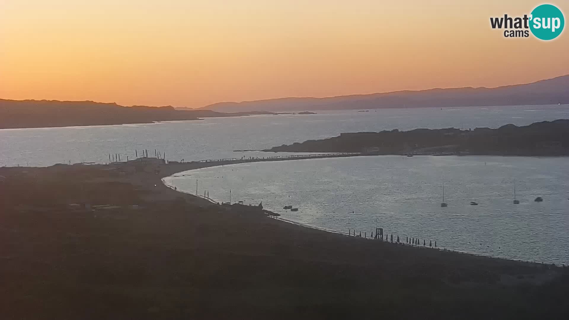 Camera en vivo Porto Pollo playa Cerdeña