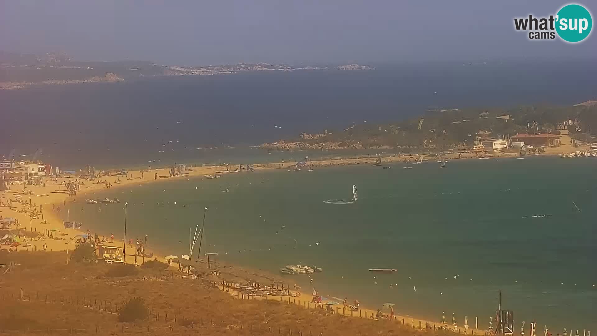 Camera en vivo Porto Pollo playa Cerdeña