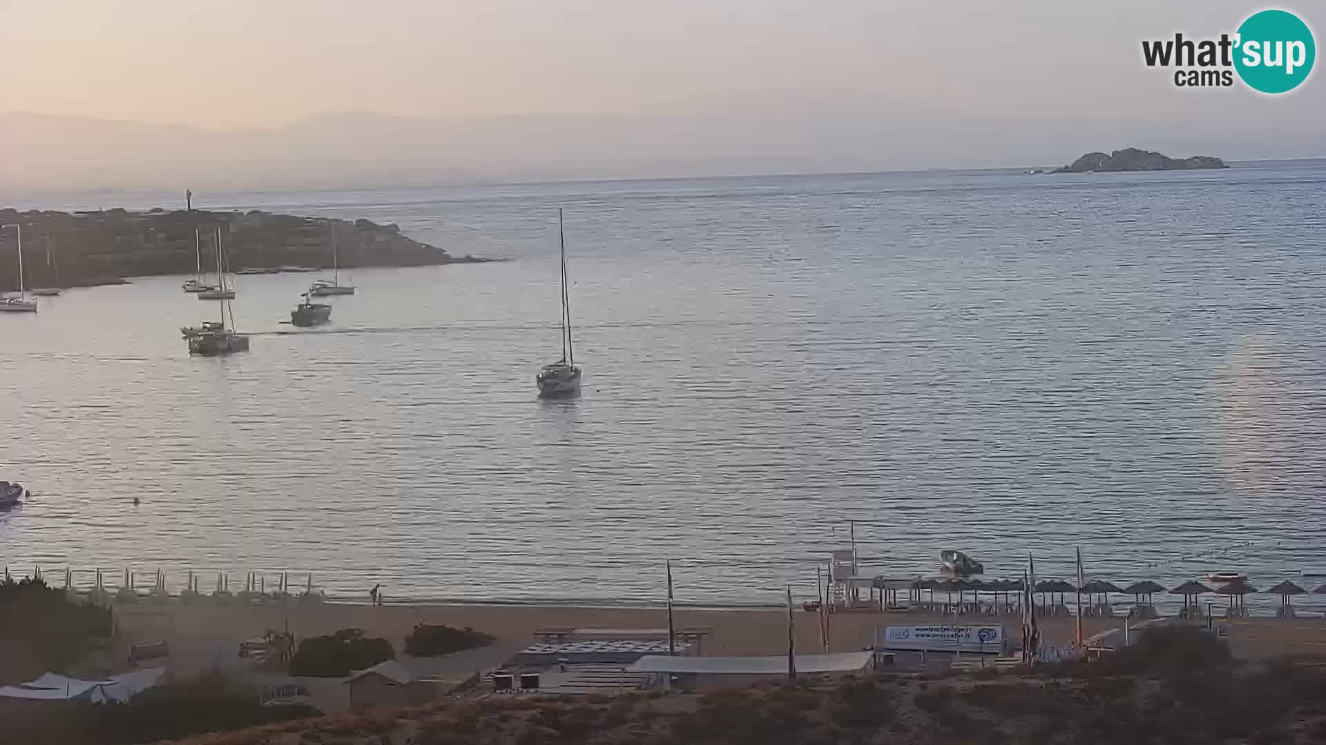 Webcam Strand Porto Pollo Sardinien live kamera