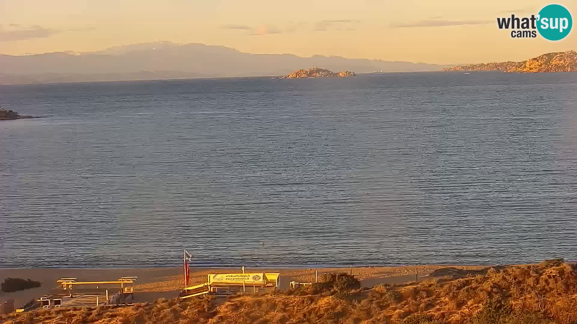 Camera en vivo Porto Pollo playa Cerdeña