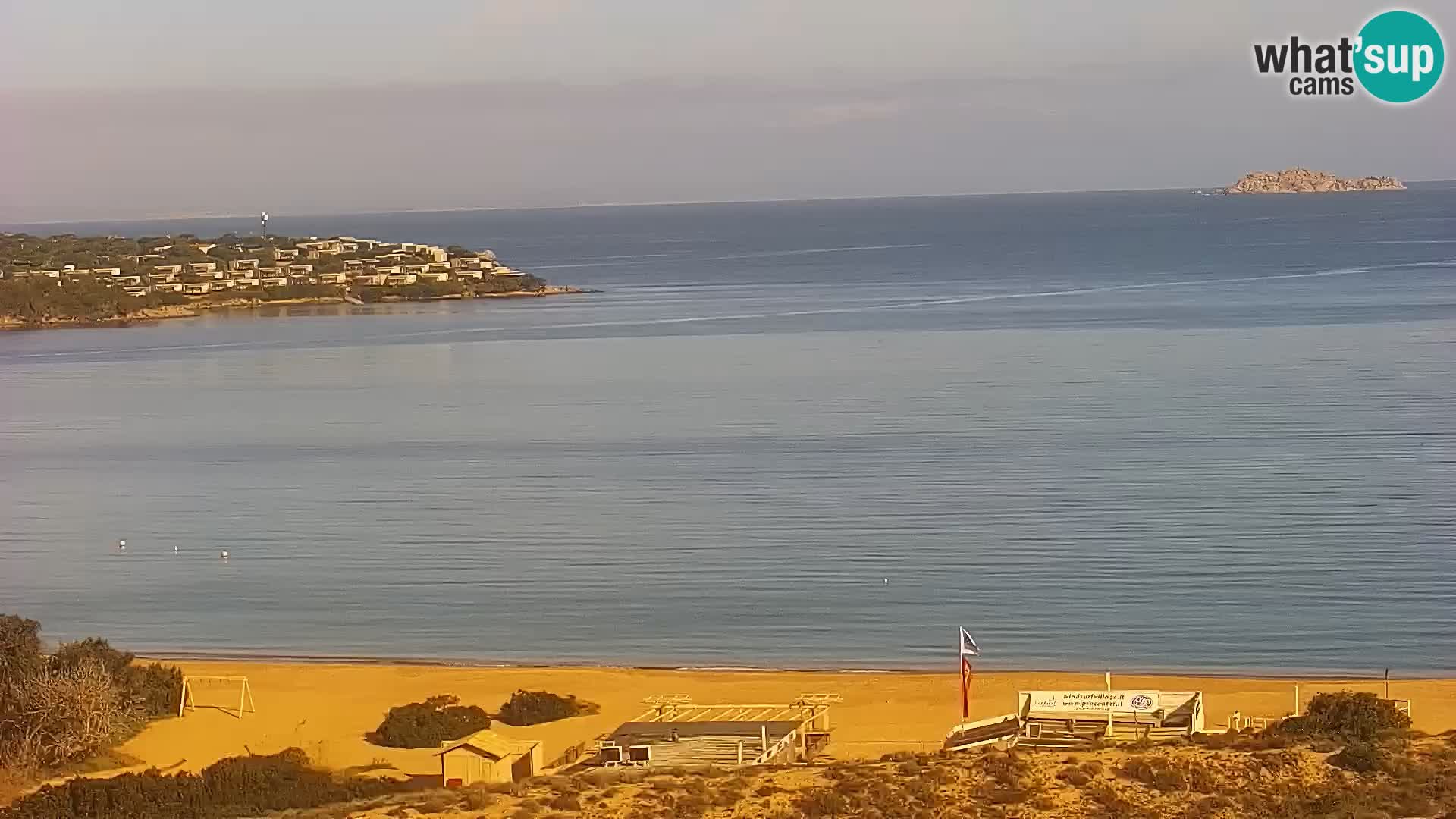 Camera en vivo Porto Pollo playa Cerdeña