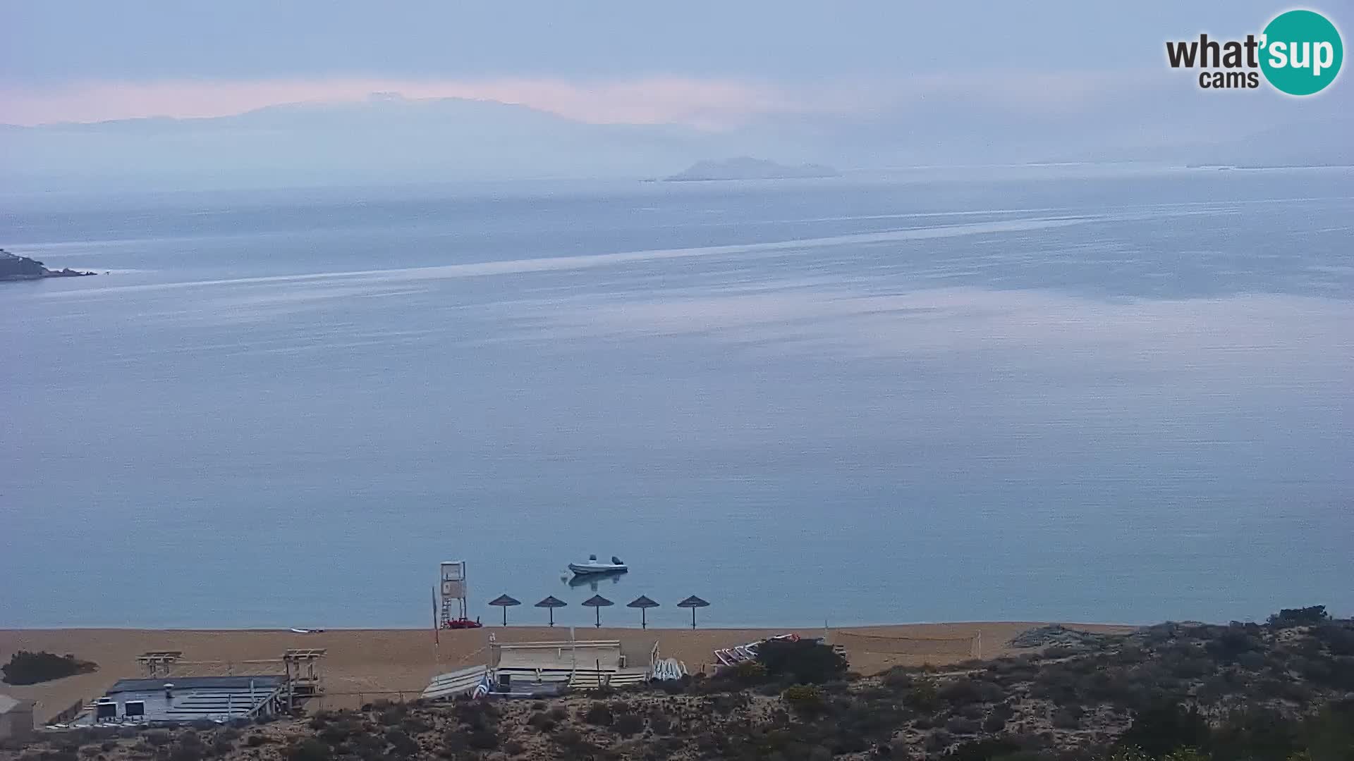 Camera en vivo Porto Pollo playa Cerdeña