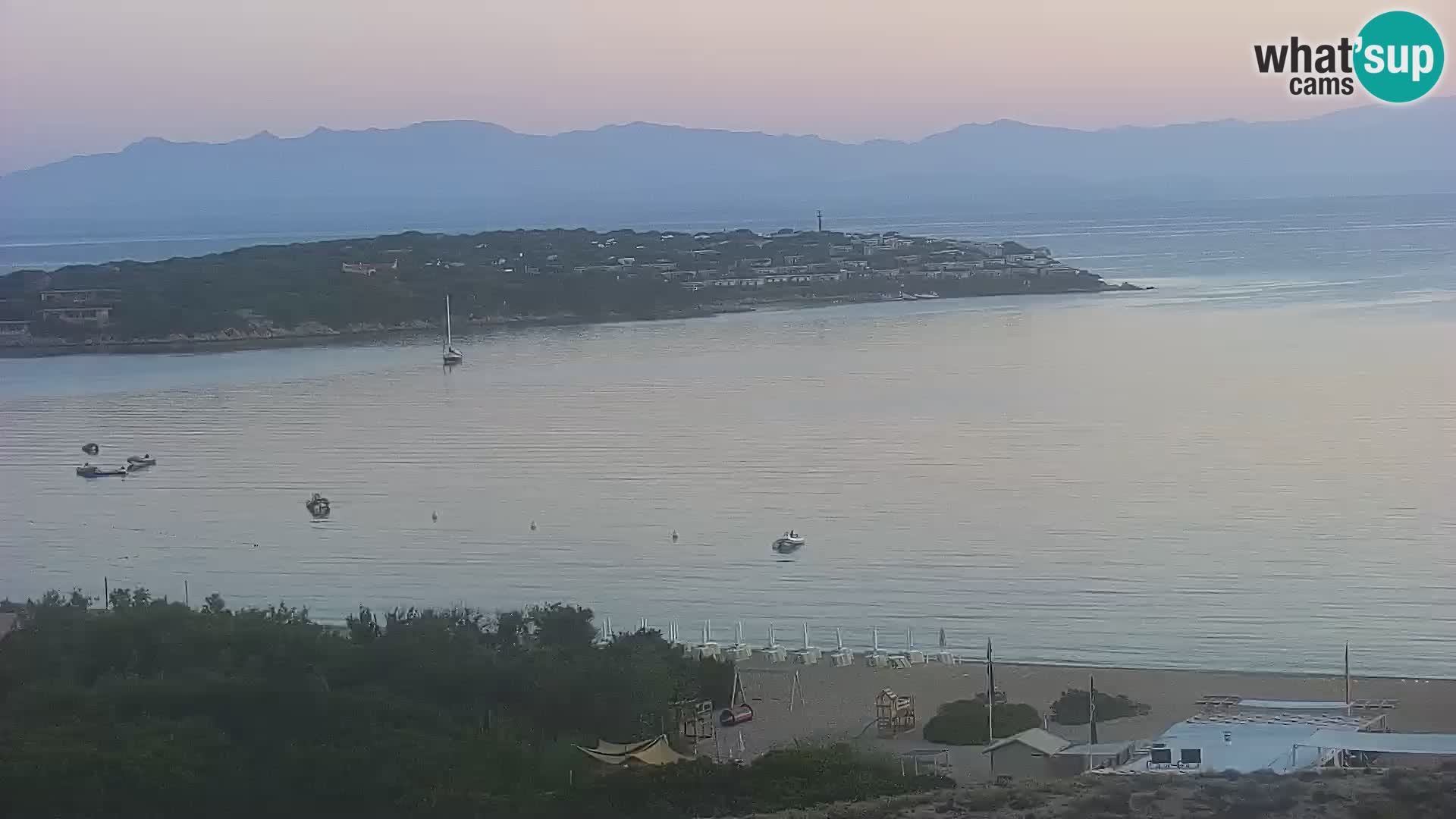 Livecam Porto Pollo plage Sardaigne webcam