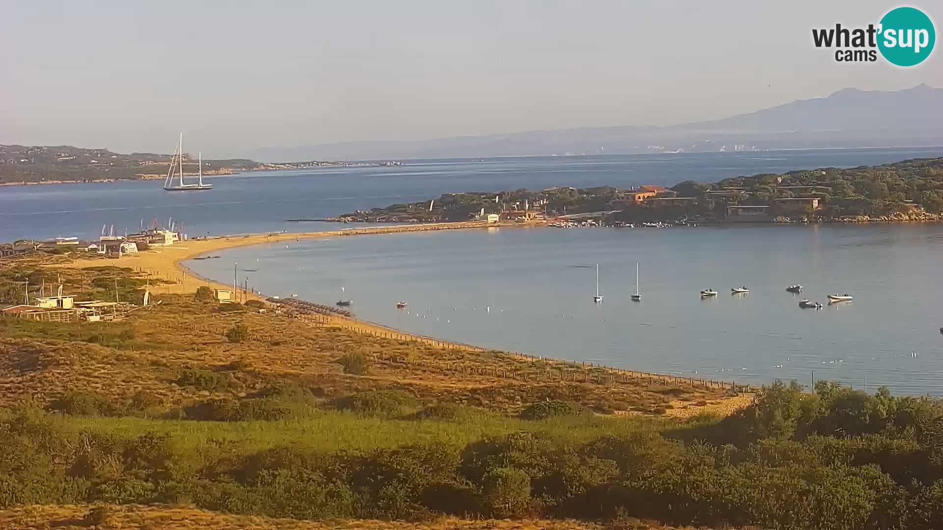 Webcam Strand Porto Pollo Sardinien live kamera