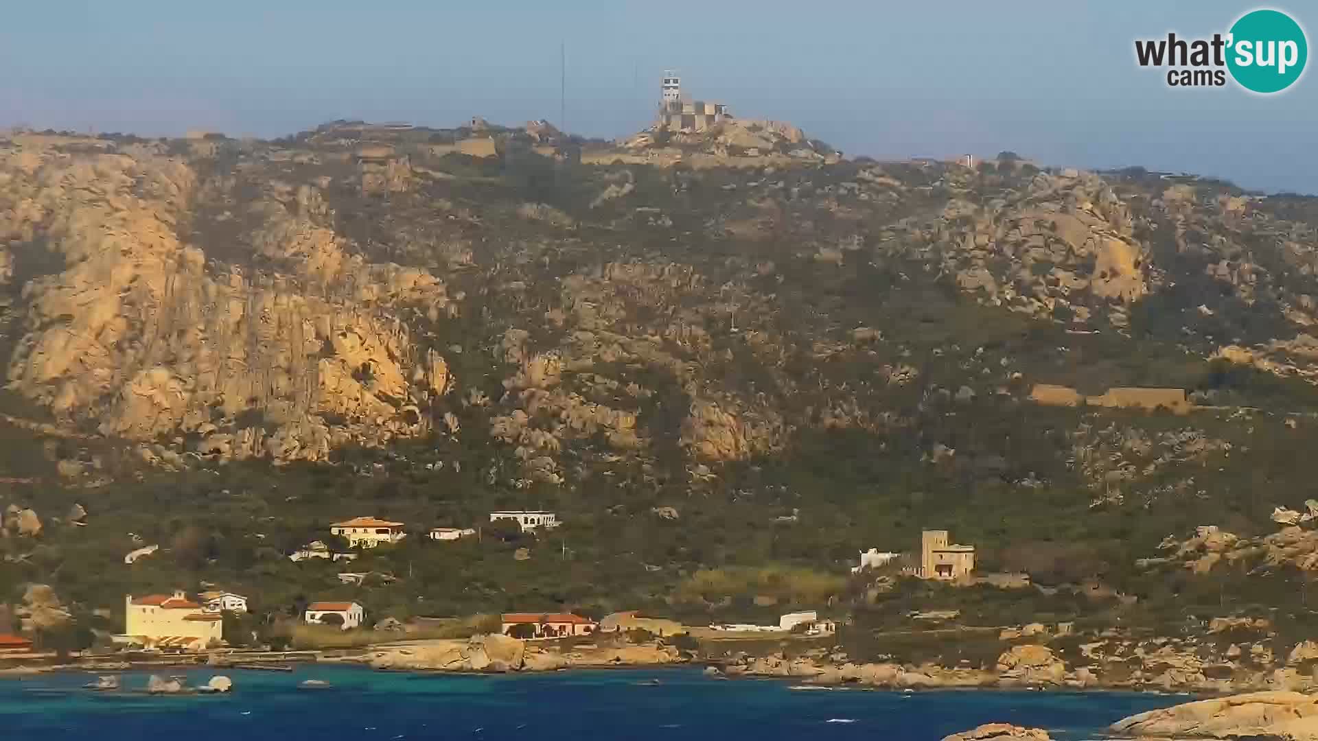 Punta Sardegna kamera v živo la Vedetta – Palau – Maddalena – Sardinija