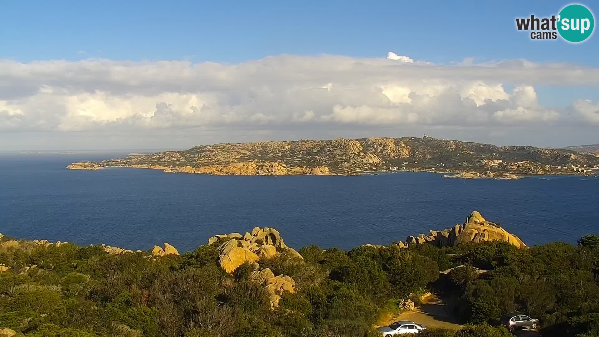 Punta Sardegna kamera v živo la Vedetta – Palau – Maddalena – Sardinija