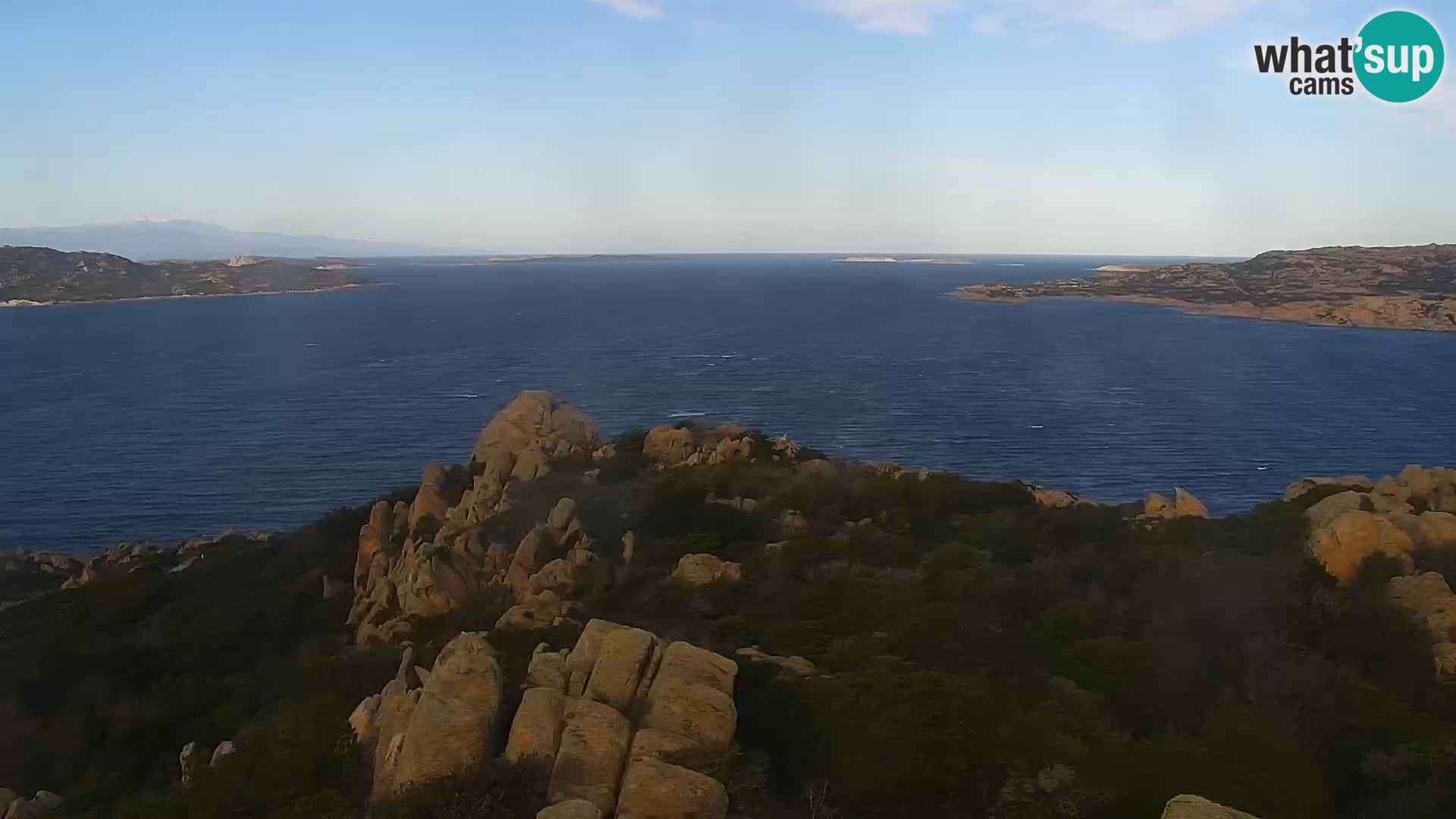 Punta Sardegna kamera v živo la Vedetta – Palau – Maddalena – Sardinija