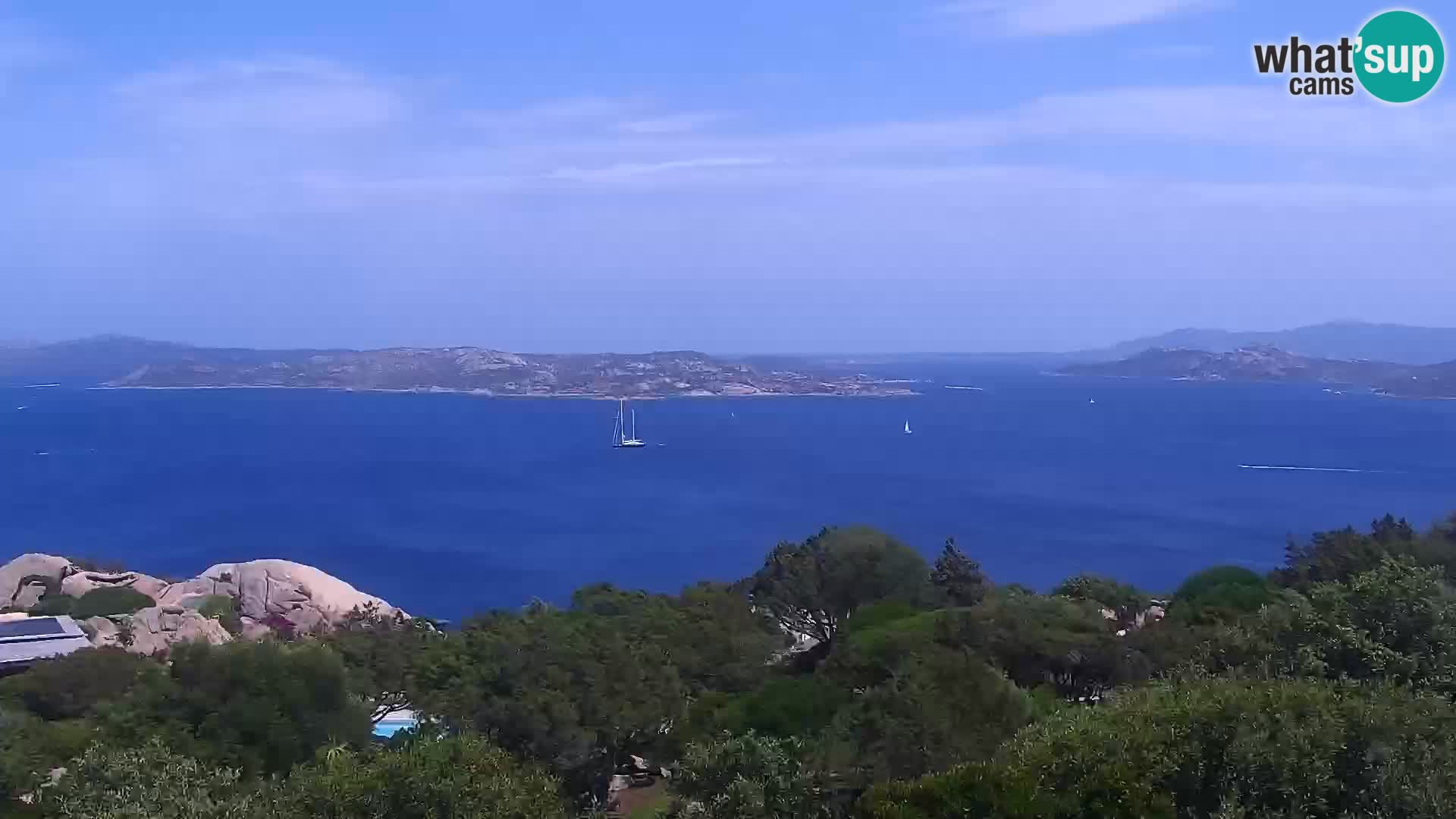 Punta Sardegna kamera v živo la Vedetta – Palau – Maddalena – Sardinija