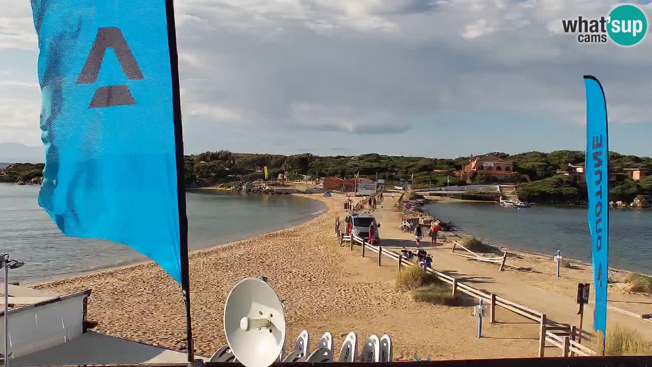 Isuledda web kamera Porto Pollo Isola dei Gabbiani – Kitesurf Side – Palau – Sardinija – Italija