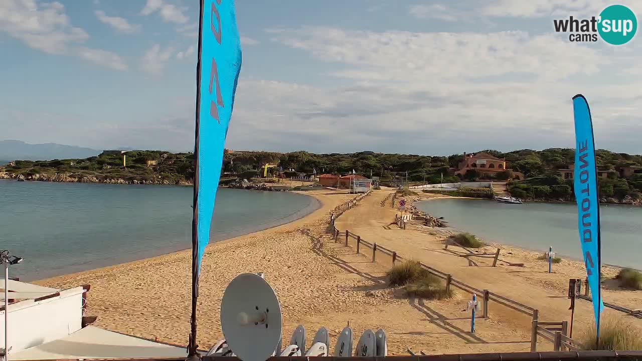 Isuledda web kamera Porto Pollo Isola dei Gabbiani – Kitesurf Side – Palau – Sardinija – Italija