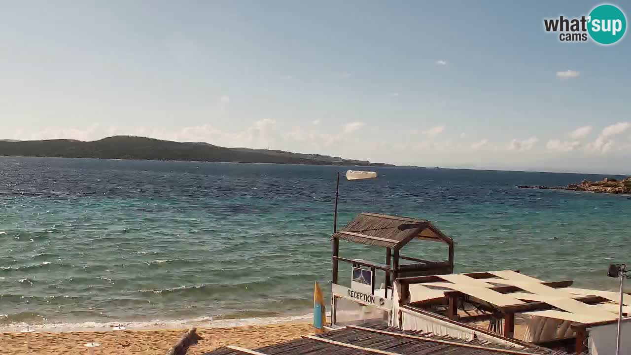 Isuledda web kamera Porto Pollo Isola dei Gabbiani – Kitesurf Side – Palau – Sardinija – Italija