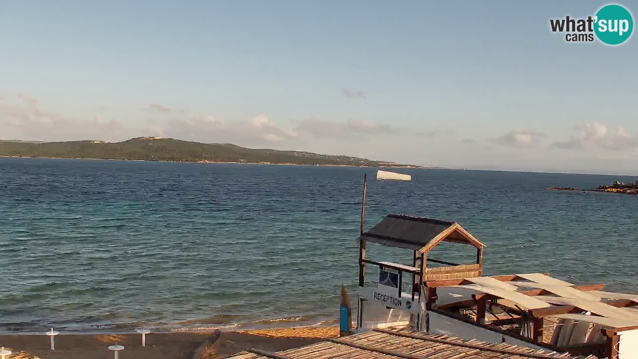 Isuledda web kamera Porto Pollo Isola dei Gabbiani – Kitesurf Side – Palau – Sardinija – Italija