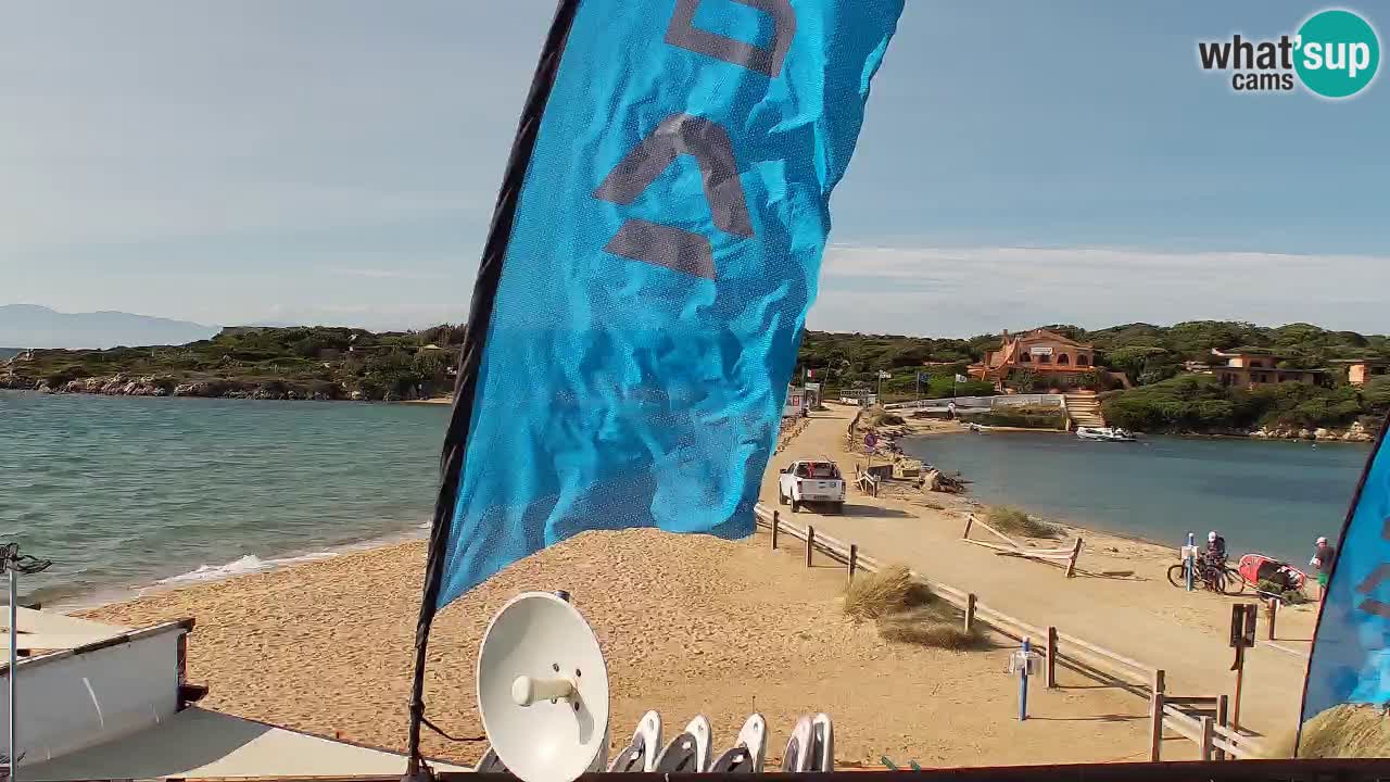 Isuledda web kamera Porto Pollo Isola dei Gabbiani – Kitesurf Side – Palau – Sardinija – Italija
