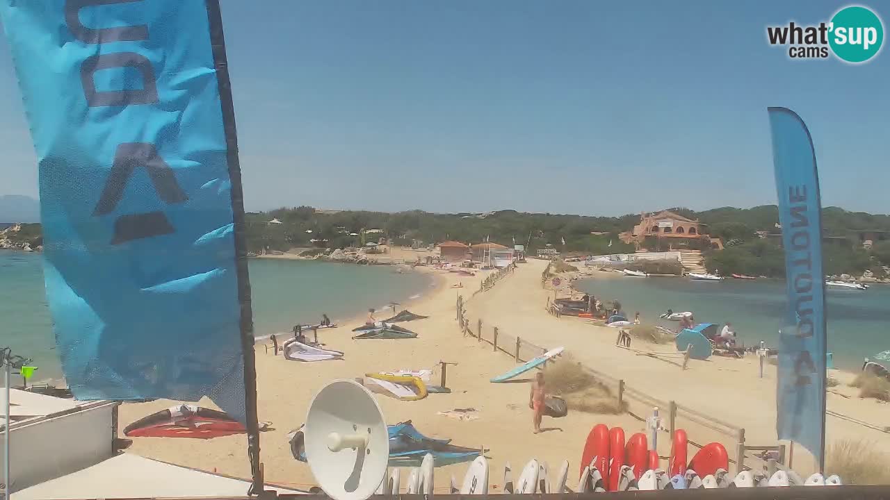 Isuledda web kamera Porto Pollo Isola dei Gabbiani – Kitesurf Side – Palau – Sardinija – Italija