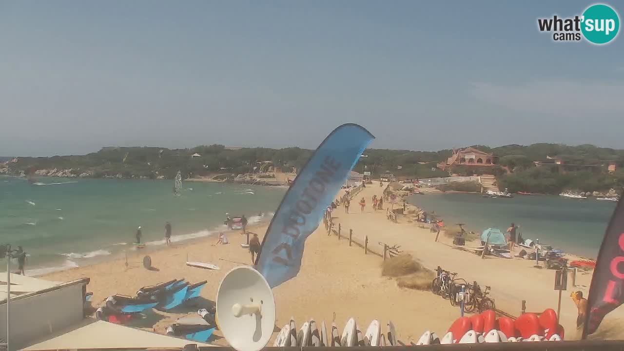 Isuledda webcam Porto Pollo Isola dei Gabbiani – Kitesurf Side – Palau – Sardaigne – Italie