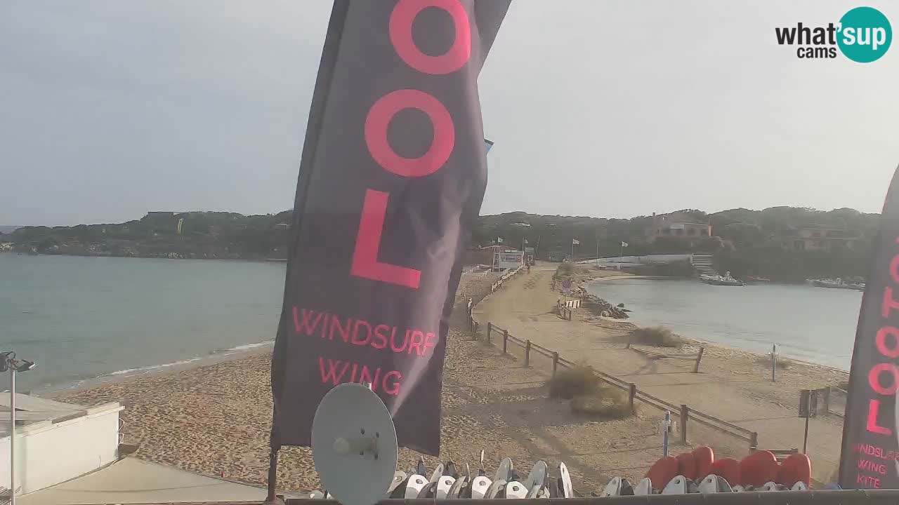 Isuledda web kamera Porto Pollo Isola dei Gabbiani – Kitesurf Side – Palau – Sardinija – Italija