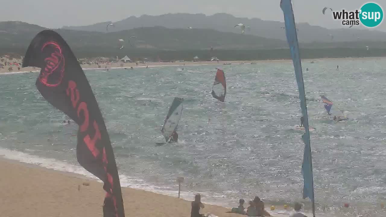 Isuledda web kamera Porto Pollo Isola dei Gabbiani – Kitesurf Side – Palau – Sardinija – Italija