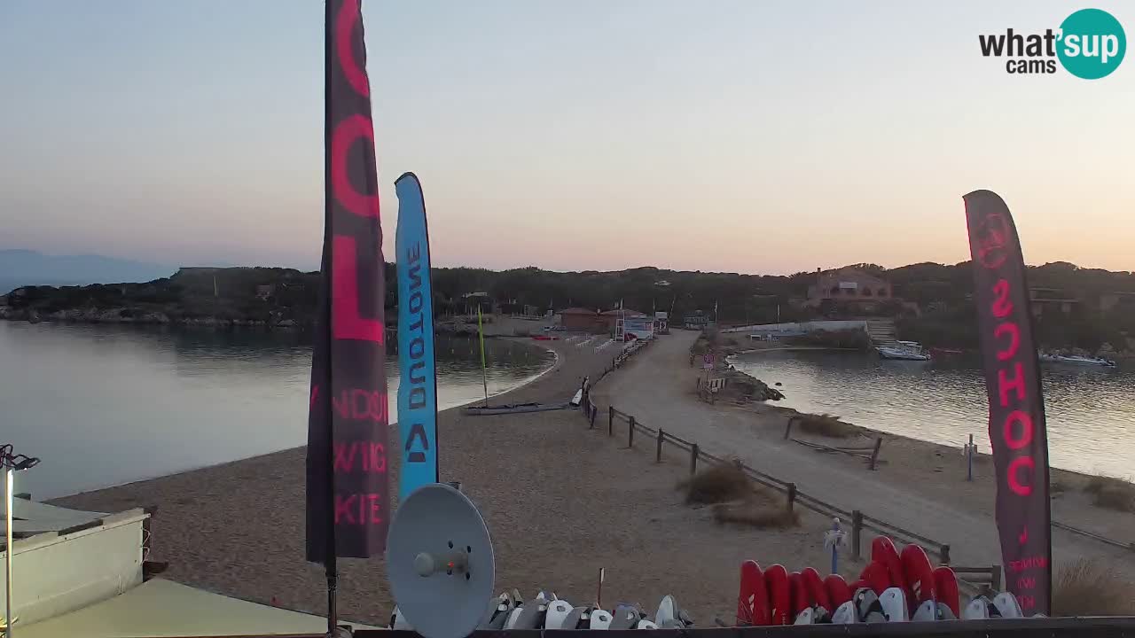 Camera en vivo Isola dei Gabbiani – Wind bar – Porto Pollo – Palau – Cerdeña – Italia