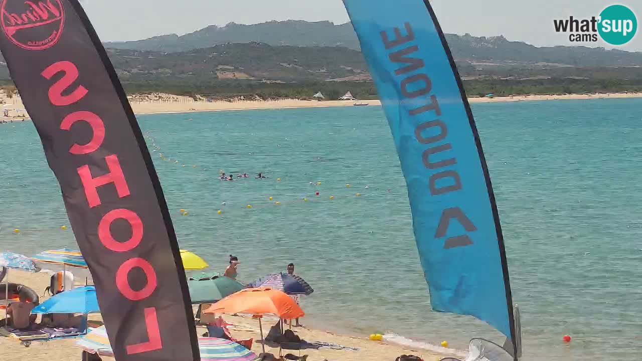 Isuledda web kamera Porto Pollo Isola dei Gabbiani – Kitesurf Side – Palau – Sardinija – Italija